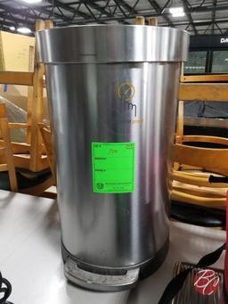 Stainless Simplehuman Garbage Can