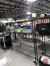 Black 5-Tiered Metro Rack W/Casters