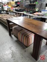 Wood Dining Table  5’ x 29.5” x 30”
