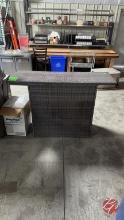 Wicker Outside Patio Bar Approx: 58x19x39