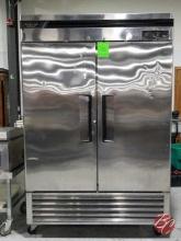 Turbo Air Stainless Steel 2-Door Freezer
