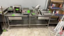 John Boos Custom Stainless Table W/ Backsplash 96"