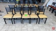 Metal Black Framed Padded Chairs