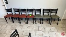 Metal Black Framed Padded Chairs
