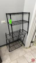Metal Black Coated Inventory Racks 23" x 13" x 31"