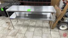 L & J Stainless Overhead 2-Tier Shelf 60"x18"x32"