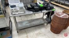 Stainless Steel Table W/ Galvinized Bottom 60"