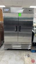 Avantco 178A49FHC Stainless 2-Door Cooler