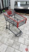 Technibilt Metal Gray/Red Shopping Carts