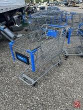 Unarco Industries Metal Gray/Blue Shopping Carts