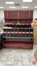 Wood Multi-Purpose Display W/ Glass Lids 63-1/2"