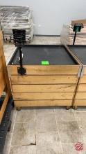 Oak Wood Produce Cube W/Insert&Twist-Ease Ties 36"