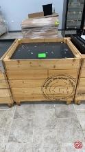 Oak Wood Produce Cube Approx: 36" x 36" x 32"