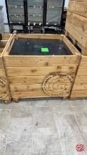 Oak Wood Produce Cube Approx: 36" x 36" x 32"