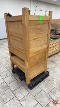 Wood Produce Cubes Approx: 36" x 30" x 33"