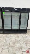 True GDM-72 Glass 3-Door Merchandiser Cooler