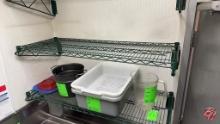Green Coated Wall Mounted Metro Shelf 48" x 18"