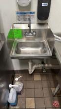 Stainless Steel Wall Mounted Hand Sink 17" x 15"
