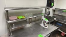 Stainless Steel Overhead Shelf 67-1/2"
