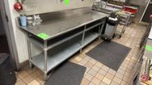 Advance Tabco UG-24-96 Stainless Table 96"x24"x36"