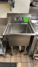 Sapphire Stainless Veggie Sink 23-1/2" x 24" x 37"