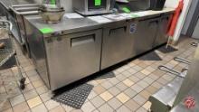 Kalifon KTF-60B Stainless 2-Door Worktop Freezer