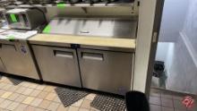 Atosa MSF8303GR Stainless 2-Door Prep Cooler 60"