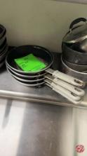 Aluminum Frying Pans W/ Rubber Handles 8-1/2"