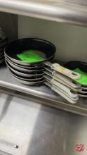 Aluminum Frying Pans W/ Rubber Handles 10-1/2"