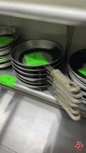 Aluminum Frying Pans W/ Rubber Handles 10-1/2"