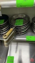Aluminum Frying Pans W/ Rubber Handles 10-1/2"