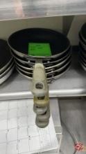 Aluminum Frying Pans W/ Rubber Handles 10-1/2"