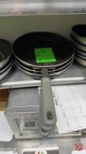 Aluminum Frying Pans W/ Rubber Handles 12-1/2"