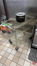 Chrome Metro Cart W/ Casters