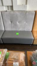 Wood Frame High End Padded Gray Booths 52"