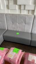 Wood Frame High End Padded Gray Booths 52"