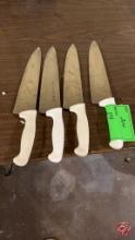 Stainless Steel Carving Knives W/ Rubber Handles