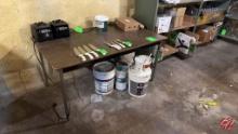 Metal Frame Wood Top Desk Approx: 60" x 36" x 29"