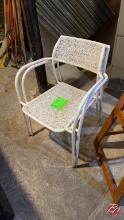 Metal White Outside Patio Chairs