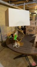 Golden Flake Metal Lamp