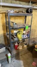 Metal Adjustable Inventory Rack W/ All Contents