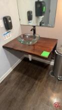 Custom Wood Bathroom Vanity 36" x 29"