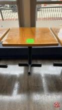 Solid Wood Restaurant Table W/ Heavy Duty Base 30"