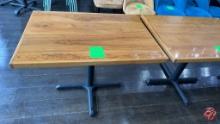 Solid Wood Restaurant Table W/ Heavy Duty Base 42"