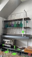 Metal 3-Tier Lighted Display Rack 81" x 17" x 64"