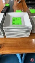 Casa Ram White/Cream Square Dinner Plates 10-1/2"