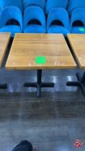 Solid Wood Restaurant Table W/ Heavy Duty Base 30"
