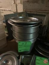 Stainless Steel Soup Inserts W/Lids