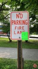No Parking Fire Lane Sign