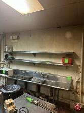 Wall Mounted Stainless Steel 8' Shelving